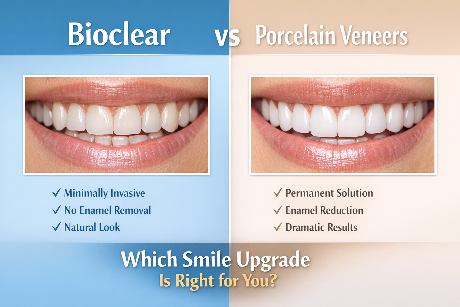 bioclear vs porcelain veneers which option is right for you